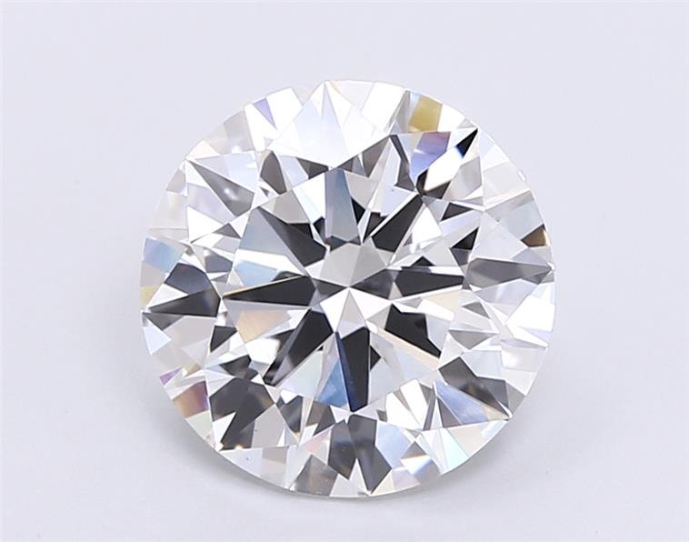 4.06ct E VVS2 Rare Carat Ideal Cut Round Lab Grown Diamond