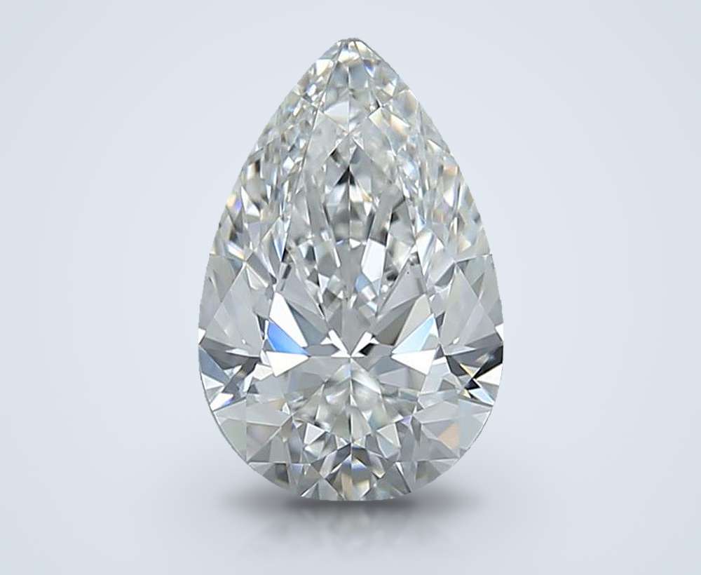 1.80 Carat Pear Natural Diamond