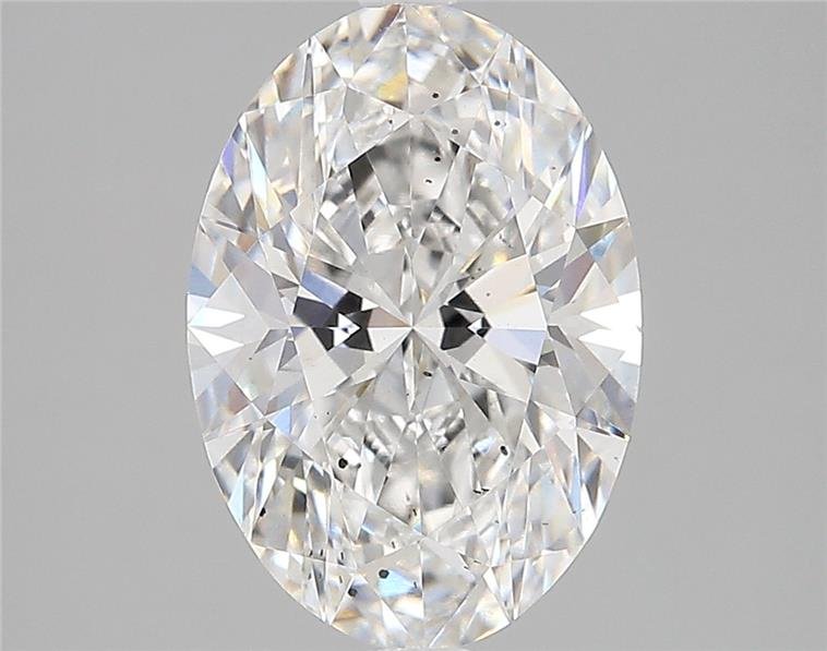 3.28ct F SI1 Rare Carat Ideal Cut Oval Lab Grown Diamond