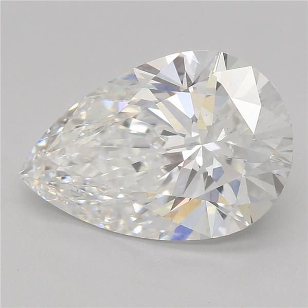 2.52ct E VS2 Rare Carat Ideal Cut Pear Lab Grown Diamond