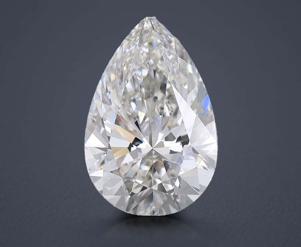 3.77 Carat Pear Lab Diamond