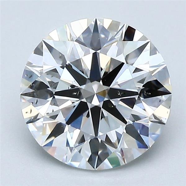 2.02ct F SI1 Rare Carat Ideal Cut Round Diamond