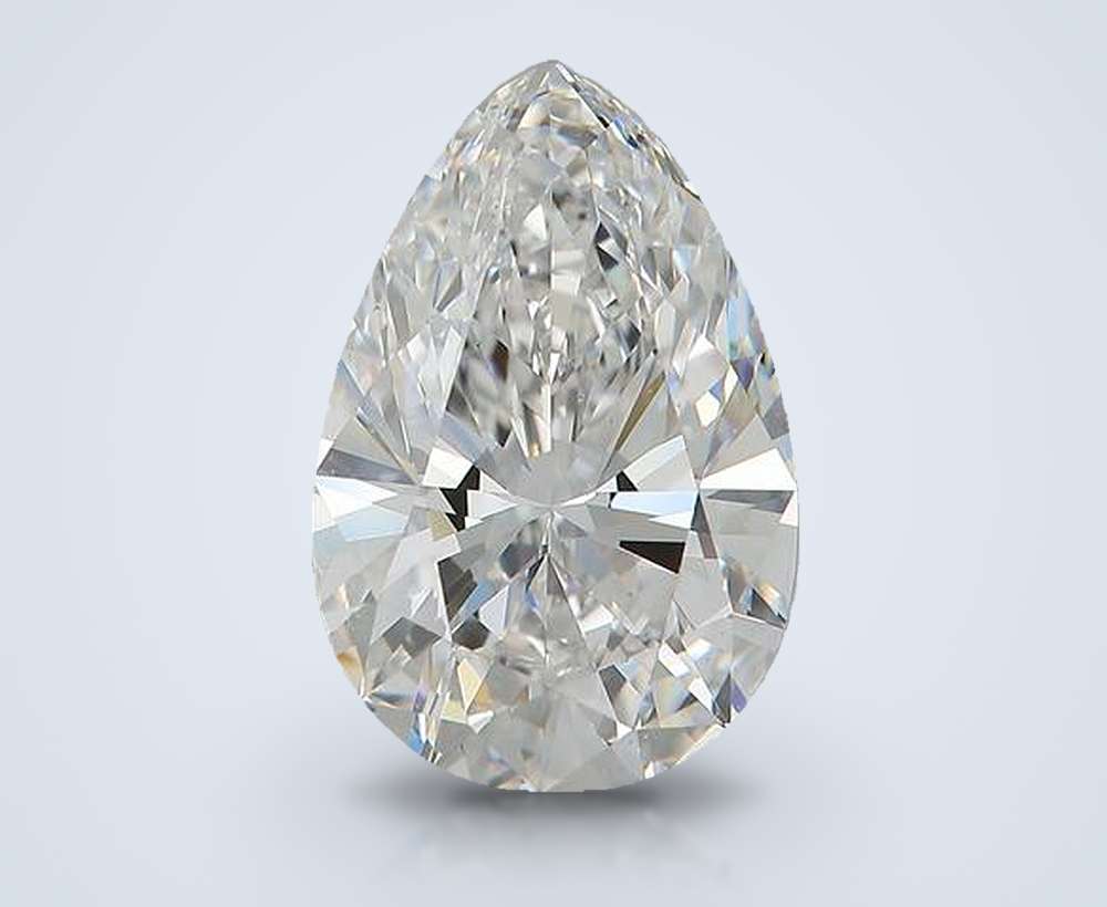 5.02 Carat Pear Natural Diamond