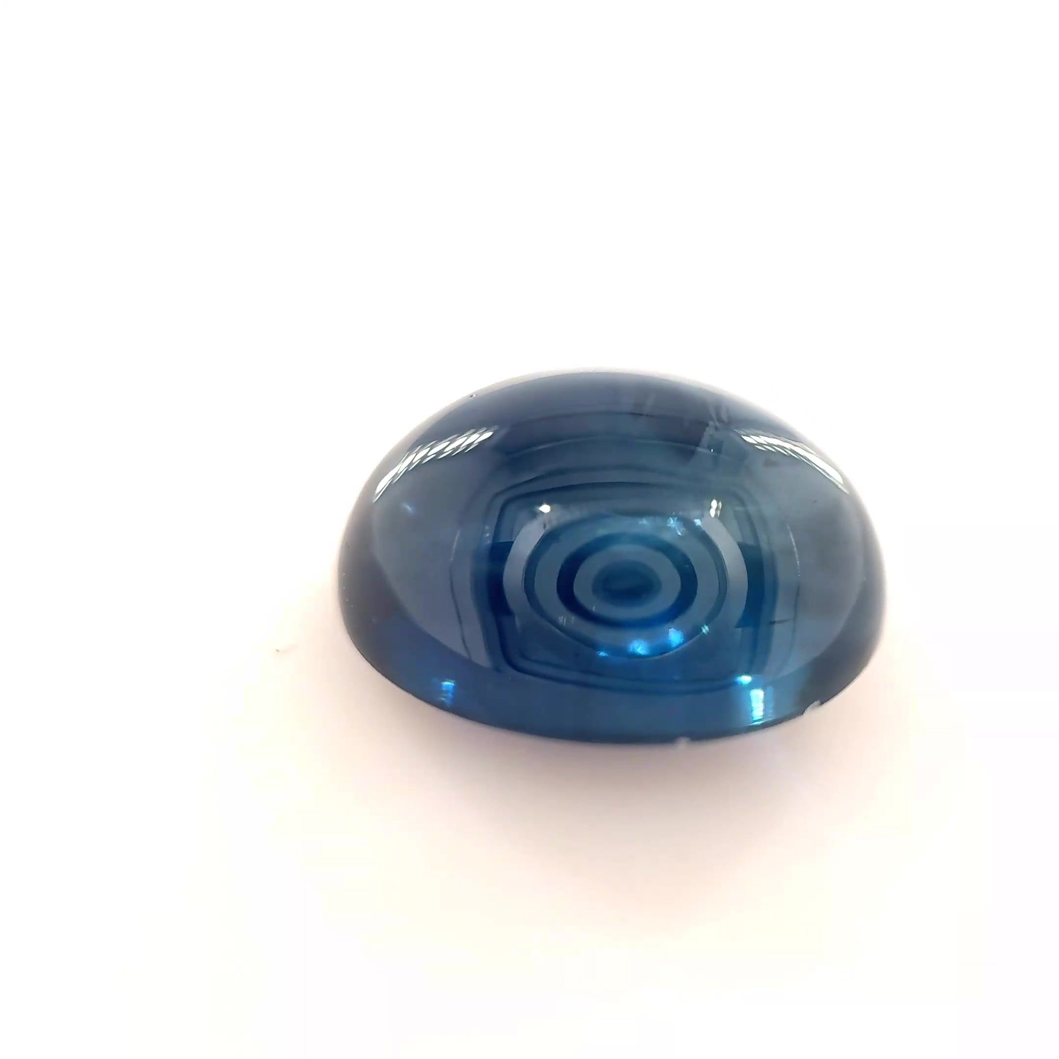7.64 Carat Blue Oval Sapphire