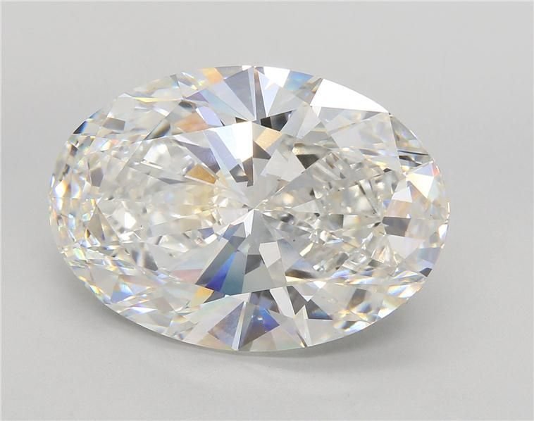 16.09ct F VS1 Rare Carat Ideal Cut Oval Lab Grown Diamond