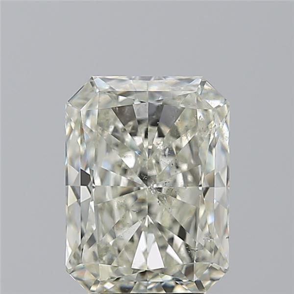 4.12ct K SI2 Rare Carat Ideal Cut Radiant Diamond