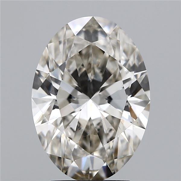 3.08ct I VS1 Rare Carat Ideal Cut Oval Lab Grown Diamond