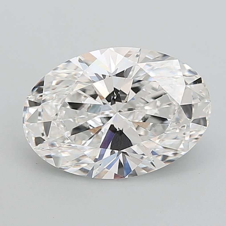 7.08ct E VVS2 Rare Carat Ideal Cut Oval Lab Grown Diamond