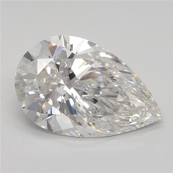 3.21ct F VS1 Rare Carat Ideal Cut Pear Lab Grown Diamond