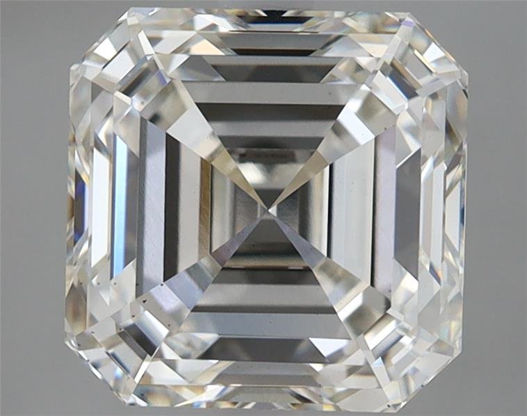 4.21ct H VS2 Rare Carat Ideal Cut Asscher Lab Grown Diamond