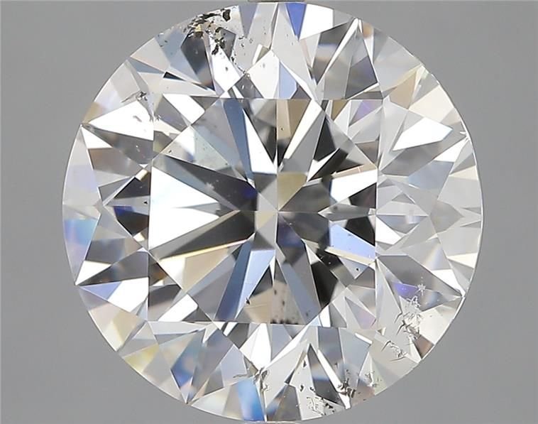 4.06ct E SI2 Rare Carat Ideal Cut Round Diamond