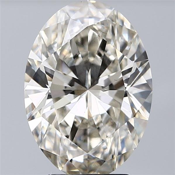 4.09ct I VS1 Rare Carat Ideal Cut Oval Lab Grown Diamond
