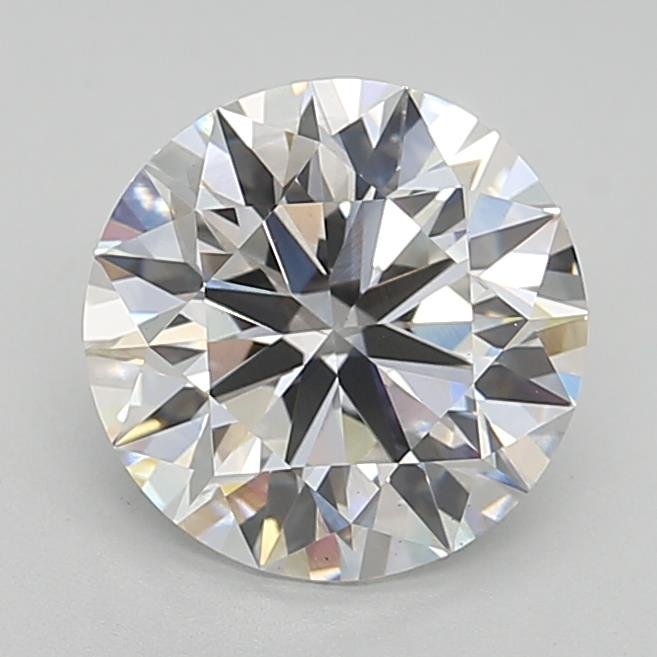 3.04ct F VS2 Rare Carat Ideal Cut Round Lab Grown Diamond