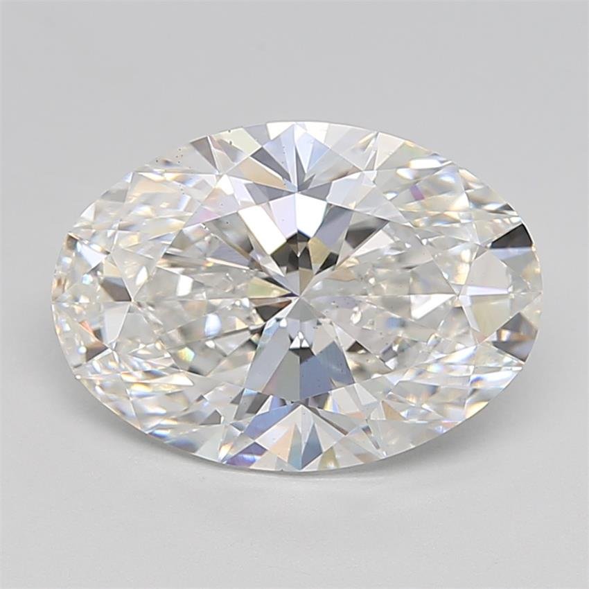 5.03ct F VS2 Rare Carat Ideal Cut Oval Lab Grown Diamond