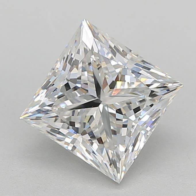 3.05ct F VVS2 Rare Carat Ideal Cut Princess Lab Grown Diamond
