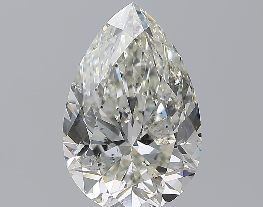 3.01ct H SI2 Rare Carat Ideal Cut Pear Diamond