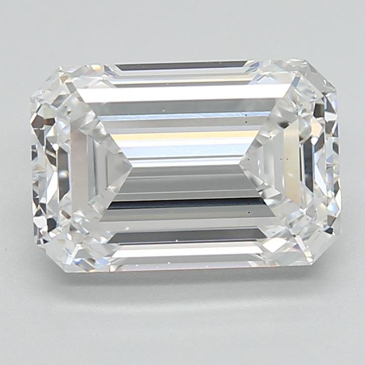 2.71ct E VS2 Excellent Cut Emerald Lab Grown Diamond