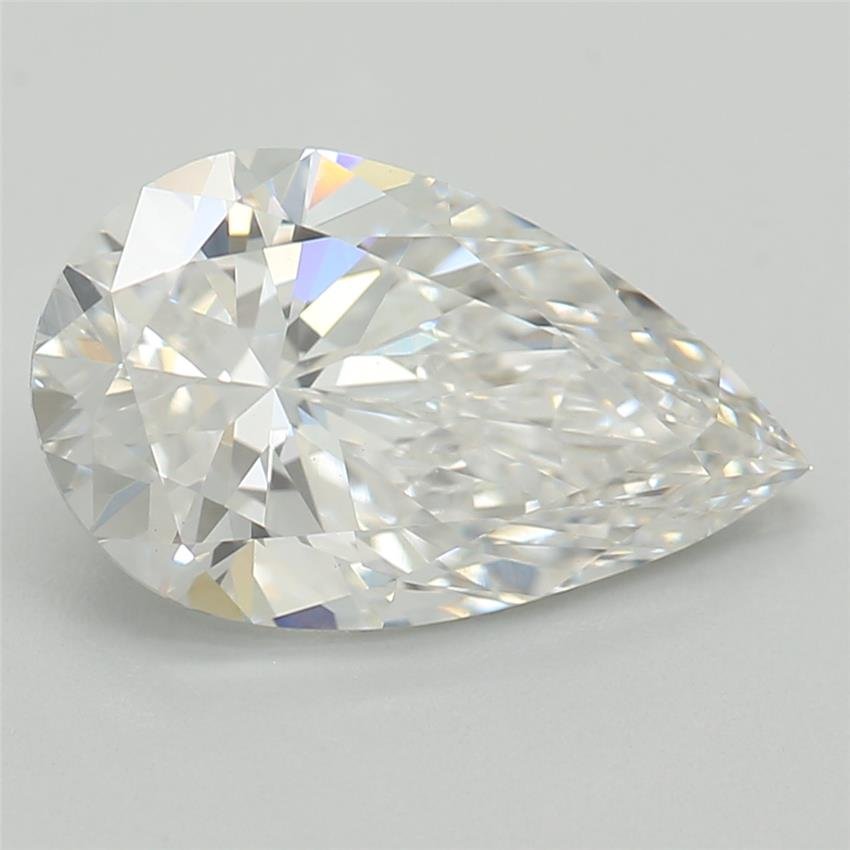 1.54ct E VVS2 Rare Carat Ideal Cut Pear Lab Grown Diamond