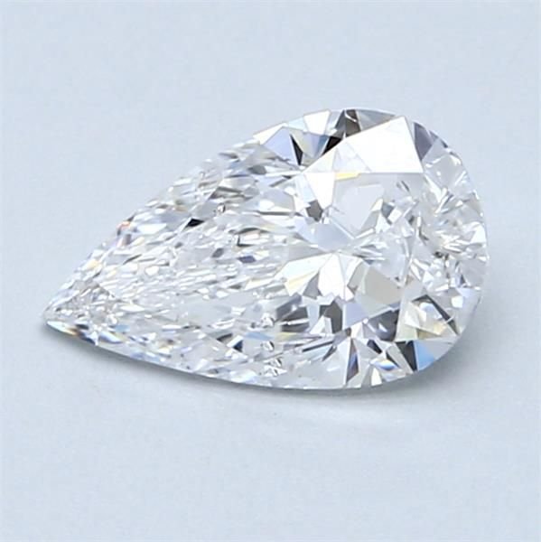 0.90ct D SI2 Excellent Cut Pear Diamond