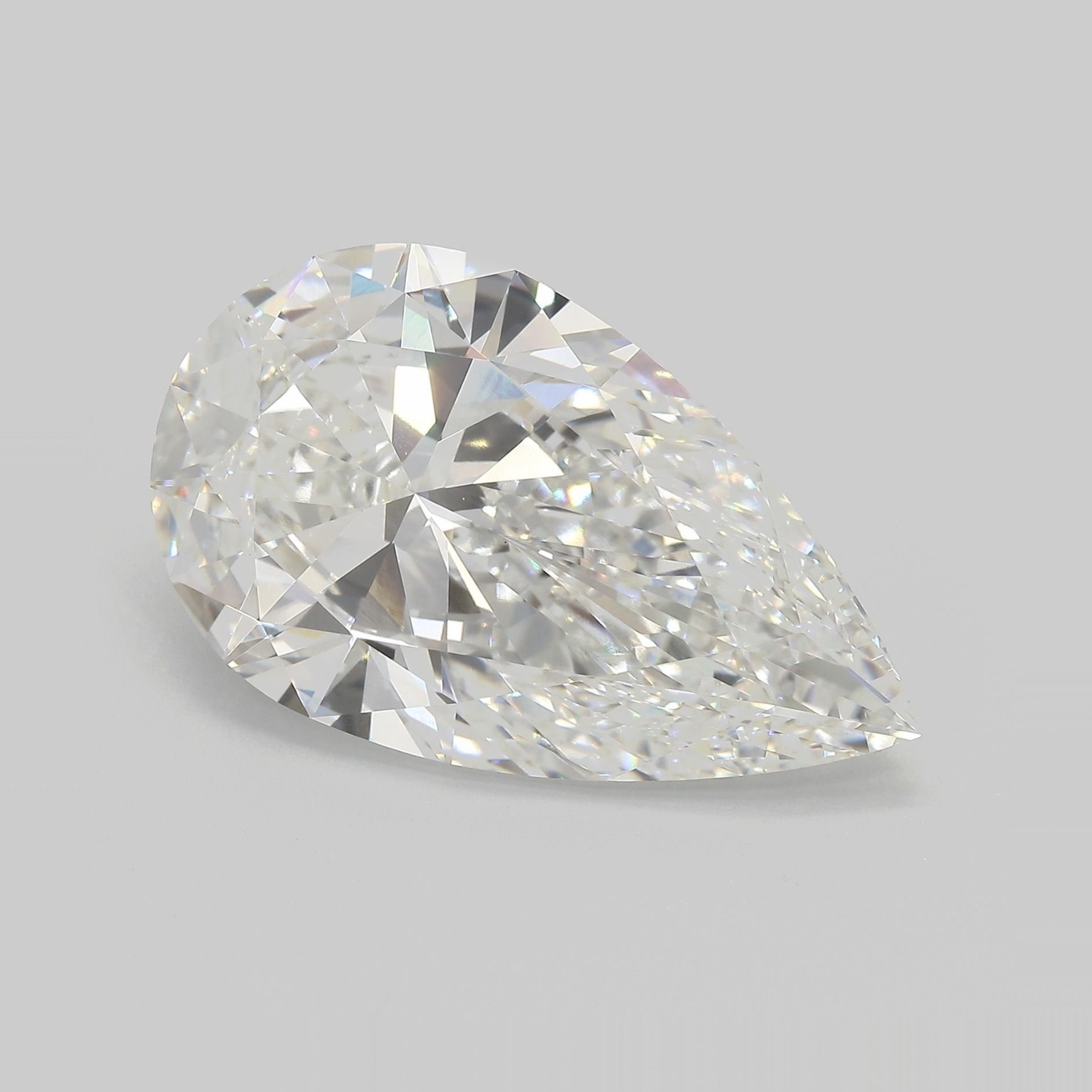 15.00ct F VVS2 Rare Carat Ideal Cut Pear Lab Grown Diamond
