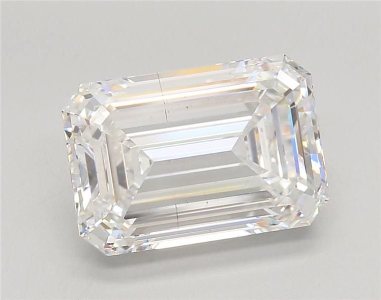 5.03ct E VS2 Rare Carat Ideal Cut Emerald Lab Grown Diamond