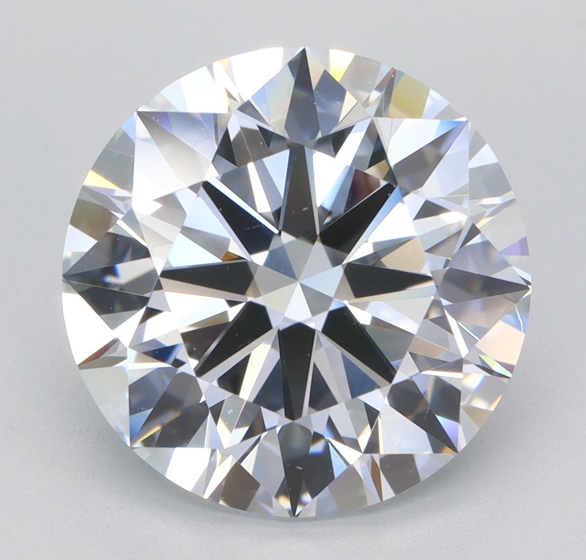 5.02ct F VS1 Rare Carat Ideal Cut Round Lab Grown Diamond