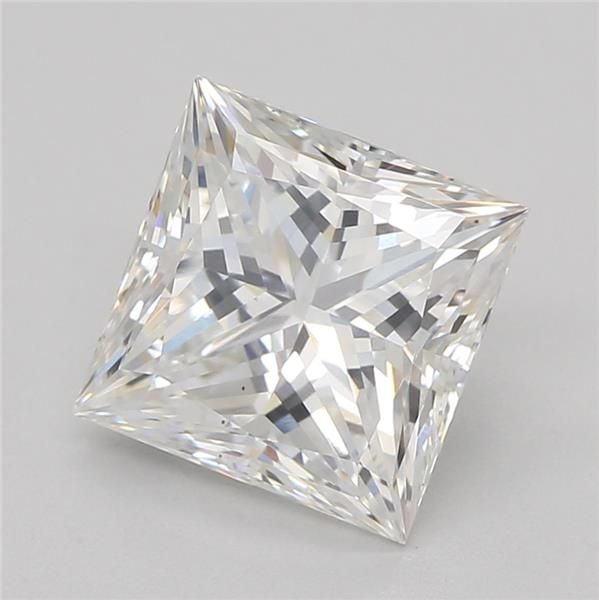 1.53ct F VS1 Rare Carat Ideal Cut Princess Lab Grown Diamond