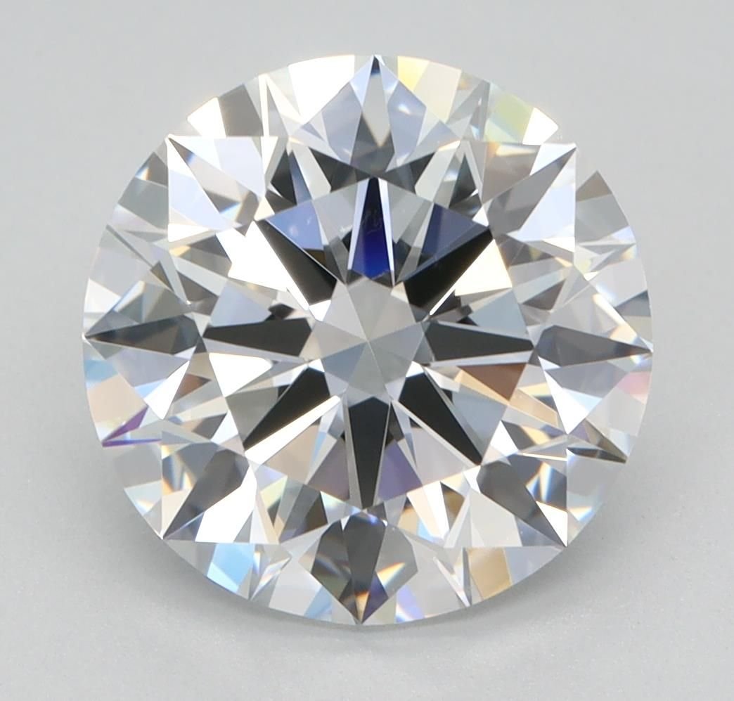 3.18ct E VVS2 Rare Carat Ideal Cut Round Lab Grown Diamond