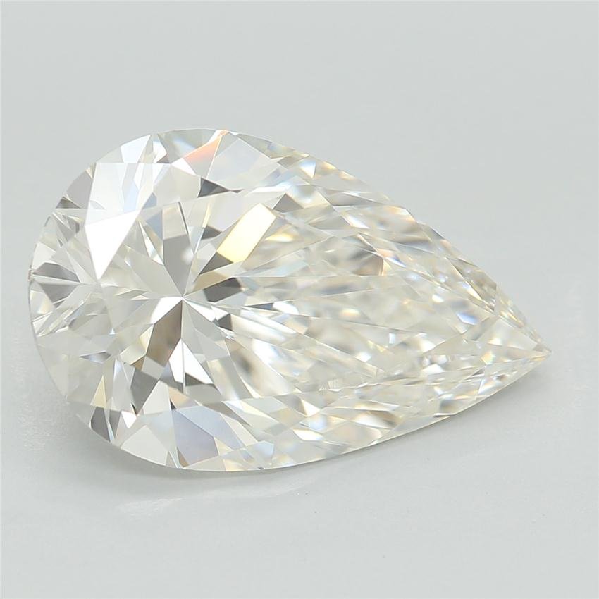 3.09ct H VVS2 Rare Carat Ideal Cut Pear Lab Grown Diamond