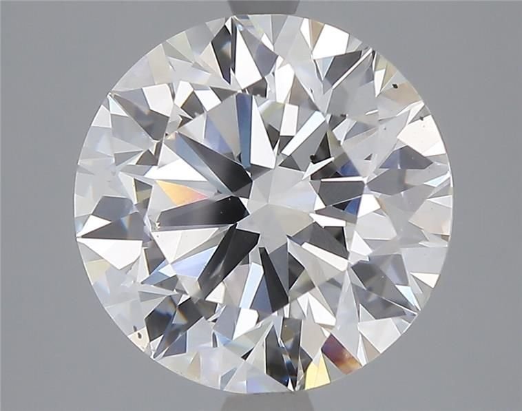 4.10ct F SI1 Rare Carat Ideal Cut Round Lab Grown Diamond