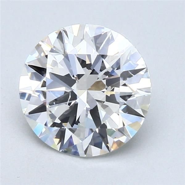 2.01ct F SI1 Rare Carat Ideal Cut Round Diamond