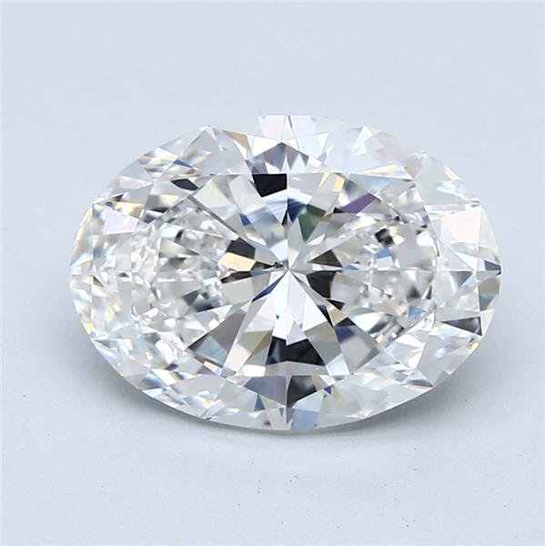 4.01ct D VS2 Rare Carat Ideal Cut Oval Diamond