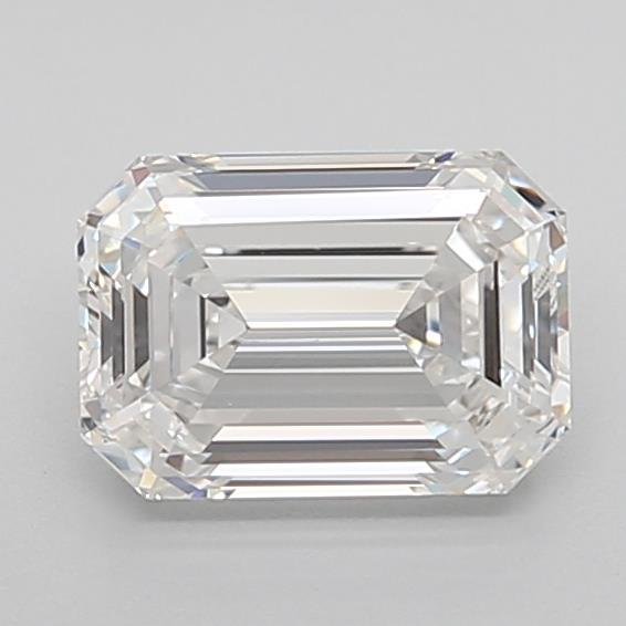 1.50ct E VVS2 Rare Carat Ideal Cut Emerald Lab Grown Diamond