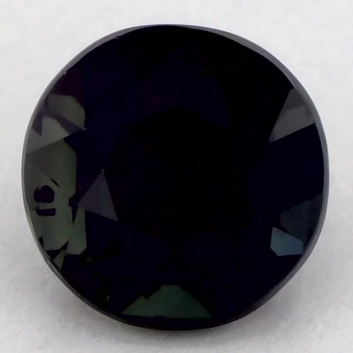 1.48 Carat Green Round Sapphire