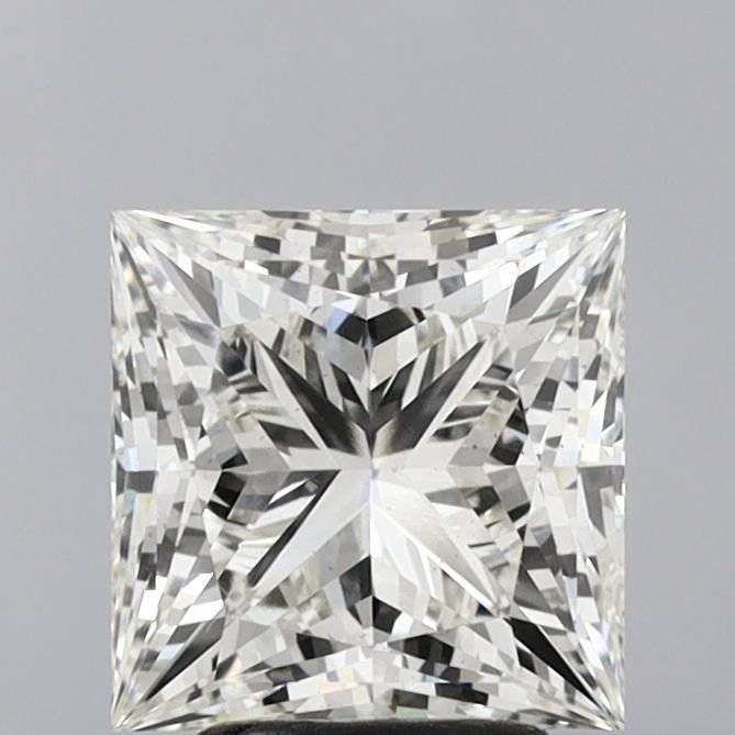 3.63ct H VS2 Rare Carat Ideal Cut Princess Lab Grown Diamond