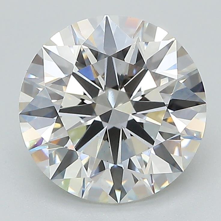 2.60ct F VS1 Rare Carat Ideal Cut Round Lab Grown Diamond