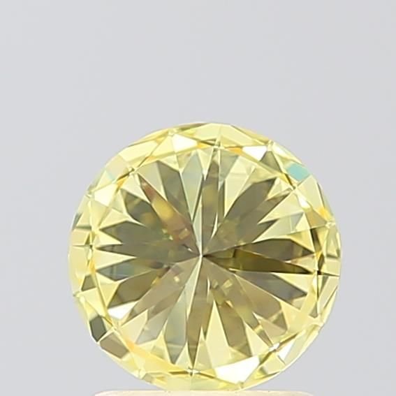 1.19 Ct. Fancy Intense Yellow Round Lab Diamond