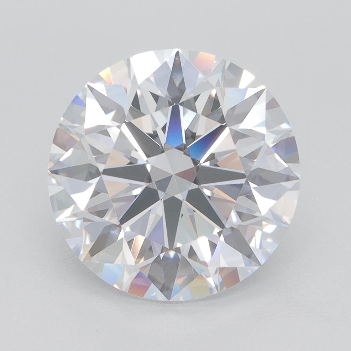 4.54ct D VVS1 Rare Carat Ideal Cut Round Lab Grown Diamond