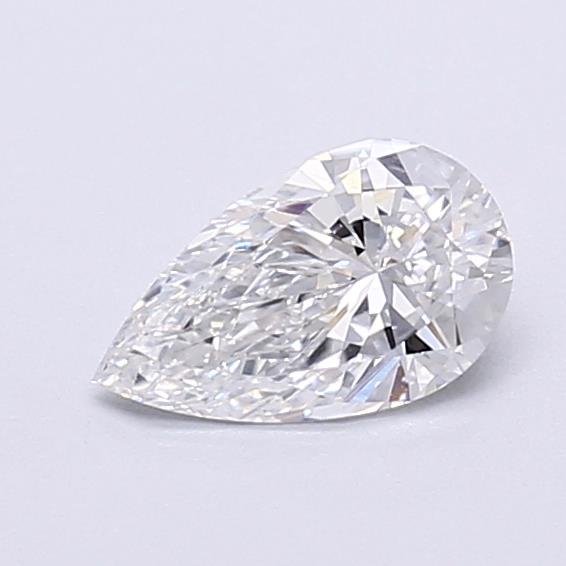 0.65ct D VVS2 Very Good Cut Pear Lab Grown Diamond