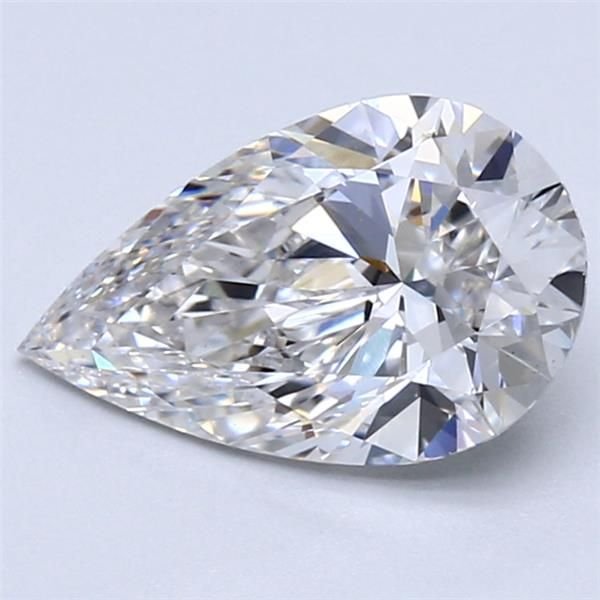 2.01ct F VS1 Rare Carat Ideal Cut Pear Lab Grown Diamond
