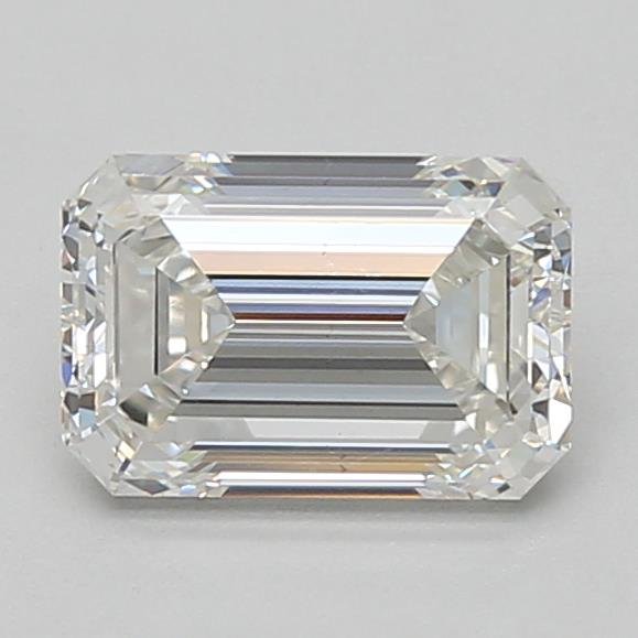 1.58ct F VS2 Rare Carat Ideal Cut Emerald Lab Grown Diamond