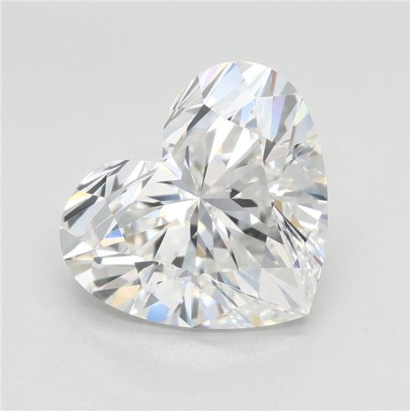 3.05ct E VVS2 Rare Carat Ideal Cut Heart Lab Grown Diamond