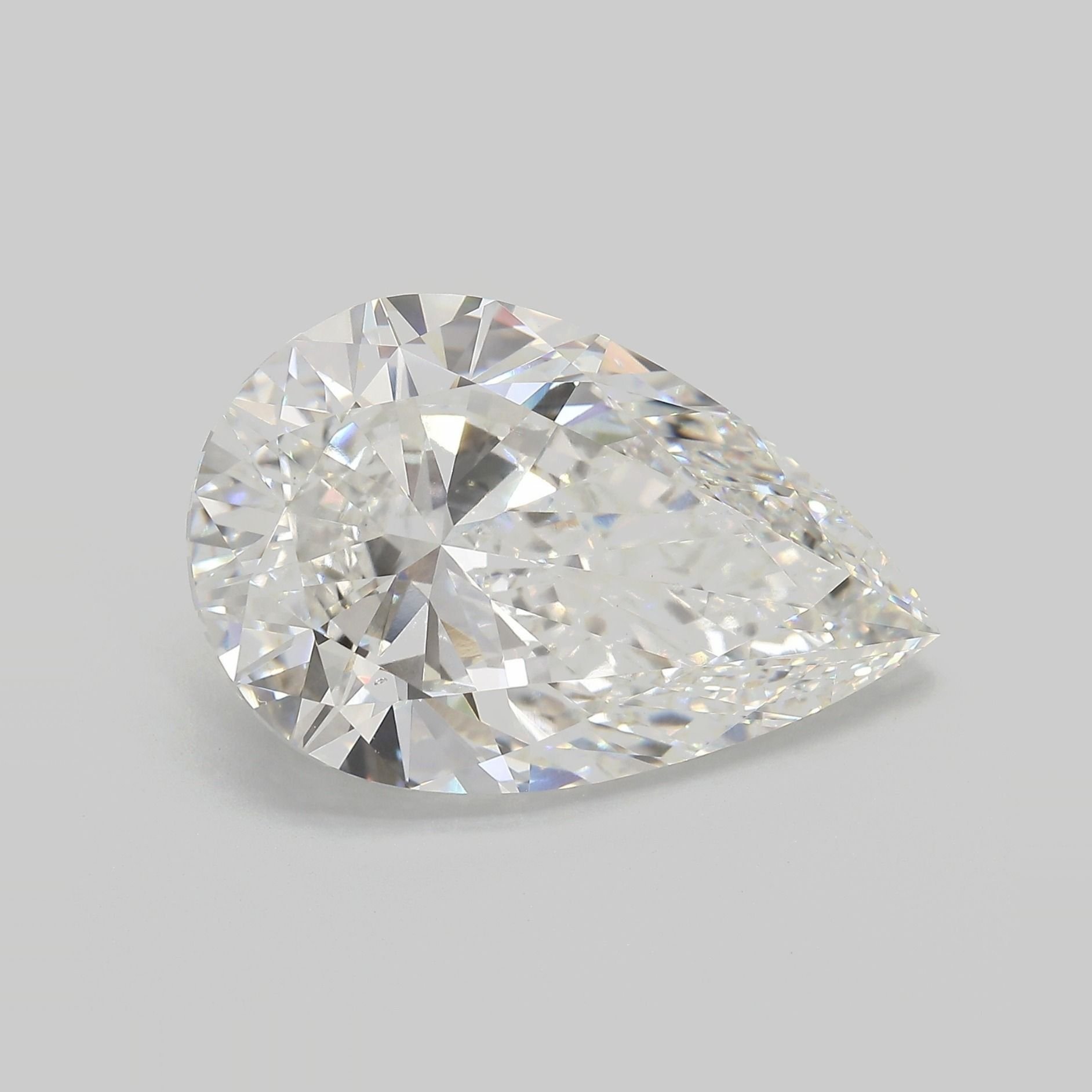 14.77ct F VS1 Rare Carat Ideal Cut Pear Lab Grown Diamond
