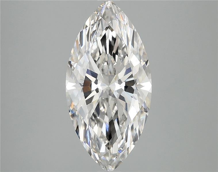3.05ct H VS2 Rare Carat Ideal Cut Marquise Lab Grown Diamond
