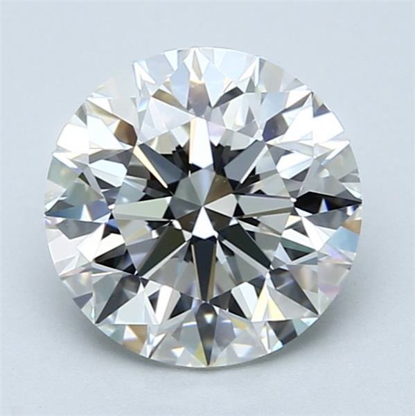 2.51ct H SI1 Rare Carat Ideal Cut Round Diamond
