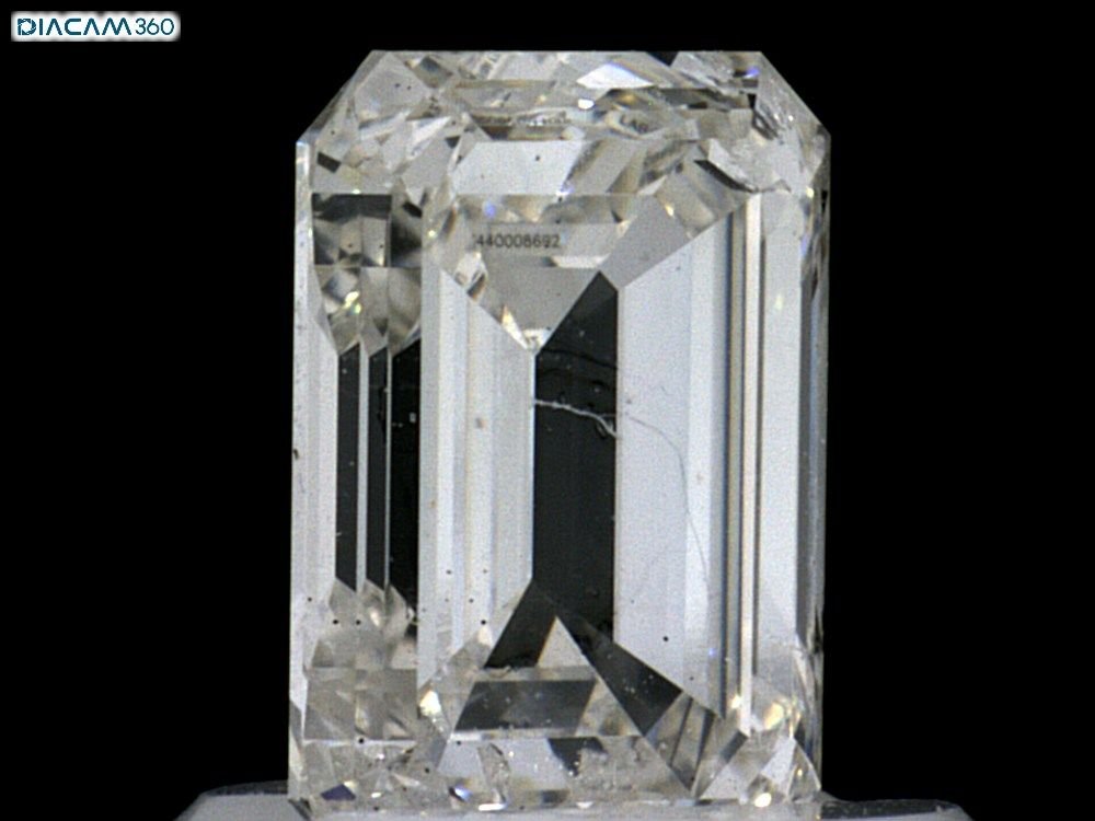 1.00ct I SI2 Very Good Cut Emerald Lab Grown Diamond
