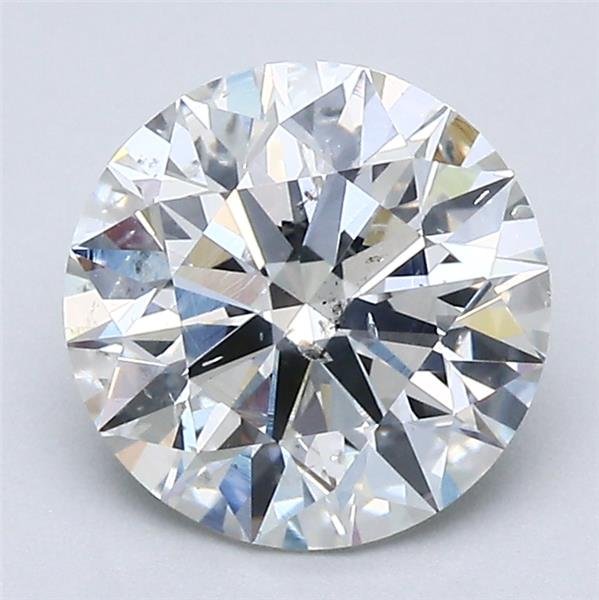 2.03ct I SI2 Rare Carat Ideal Cut Round Diamond