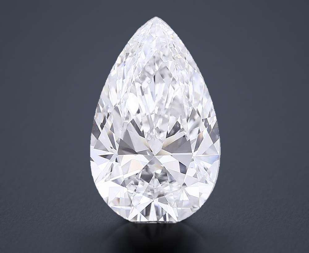 7.08 Carat Pear Lab Diamond