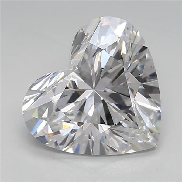 2.88ct F VS2 Very Good Cut Heart Lab Grown Diamond