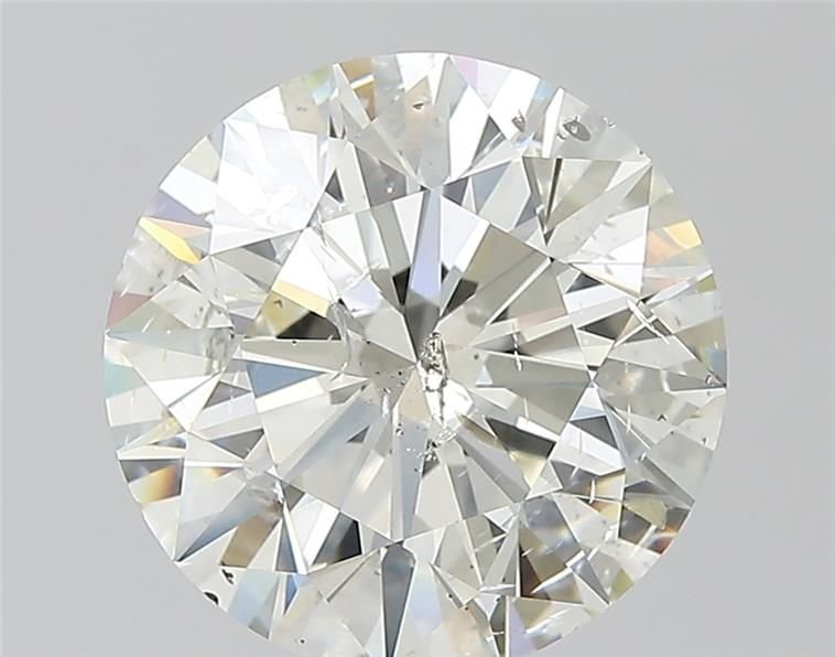 5.01ct J SI2 Rare Carat Ideal Cut Round Diamond